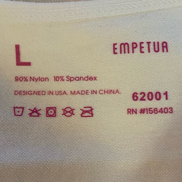 Shapermint Empetua Scoop Neck Cami Camisole Tank Top White Size Large NWOT - Picture 5 of 6